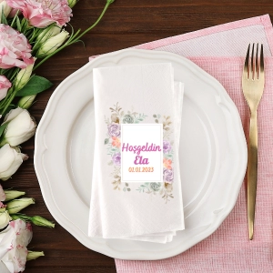 Baskılı Peçete Doğum Peçetesi 20 adet