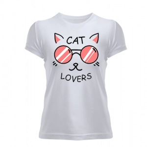 Kedi Baskılı Kadın T-shirt  01